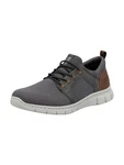 Rieker Slip-On Sneaker grau/braun/dunkelgrau