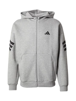 ADIDAS SPORTSWEAR Sportsweatjacke 'FI' FUTURE ICONS 3 grau/schwarz ADIDAS SPORTSWEAR Sportsweatjacke 'FI' FUTURE ICONS 3 grau/schwarz