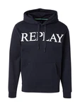 REPLAY Sweatshirt nachtblau/weiß