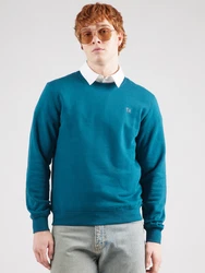 s.Oliver Sweatshirt aus Baumwollmix mit Logo-Detail petrol