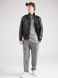 s.Oliver Langarmshirt Henley-Shirt mit Flammgarnstruktur Grau/Dunkelgrau/Hellgrau