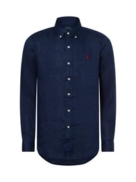 Hemd navy / knallrot