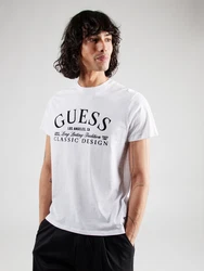 GUESS T-Shirt 'CLASSIC' schwarz/weiß