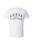 GUESS T-Shirt 'CLASSIC' schwarz/weiß