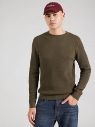 Jack & Jones Premium Pullover 'JPRBLUNOAH' dunkelgrau/oliv