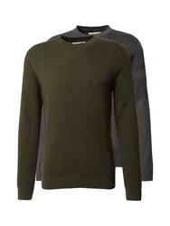 Jack & Jones Premium Pullover 'JPRBLUNOAH' dunkelgrau/oliv