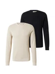 Jack & Jones Premium Pullover 'JPRBLUNOAH' beige/schwarz