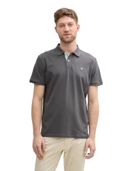 TOM TAILOR Poloshirt grau