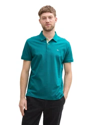 TOM TAILOR Poloshirt petrol/pastellgrün