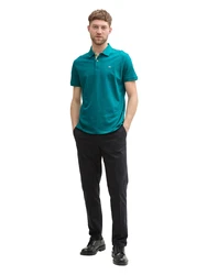 TOM TAILOR Poloshirt petrol/pastellgrün