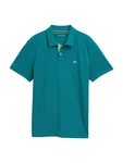 TOM TAILOR Poloshirt petrol/pastellgrün TOM TAILOR Poloshirt petrol/pastellgrün