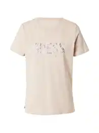 Tričko 'Python' béžová / burgundská červeň / offwhite