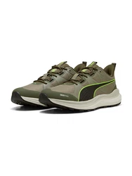 PUMA Laufschuh 'Reflect Lite' khaki/neongrün/schwarz