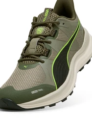 PUMA Laufschuh 'Reflect Lite' khaki/neongrün/schwarz