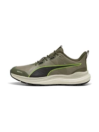 Laufschuh 'Reflect Lite' khaki / neongrn / schwarz