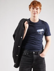 s.Oliver T-Shirt blau/nachtblau/weiß