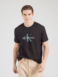 Calvin Klein Jeans T-Shirt smaragd/schwarz/weiß
