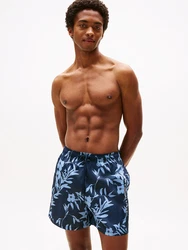 Tommy Hilfiger Badeshorts MEDIUM DRAWSTRING PRINT navy / taubenblau / rot / weiß