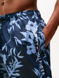 Tommy Hilfiger Badeshorts MEDIUM DRAWSTRING PRINT navy / taubenblau / rot / weiß