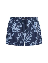 Tommy Hilfiger Badeshorts MEDIUM DRAWSTRING PRINT navy / taubenblau / rot / weiß