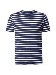 T-Shirt navy / wei