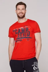 CAMP DAVID T-Shirt marine/rot/weiß