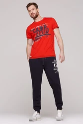 CAMP DAVID T-Shirt marine/rot/weiß