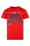 CAMP DAVID T-Shirt marine/rot/weiß