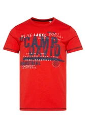 CAMP DAVID T-Shirt marine/rot/weiß
