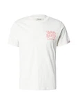 Replay T-Shirt mit Rückenprint rot/naturweiß