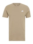 Nike Sportswear T-Shirt 'Club' beige/weiß Nike Sportswear T-Shirt 'Club' beige/weiß