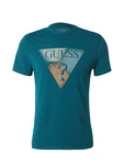 GUESS T-Shirt petrol/mint/orange/offwhite