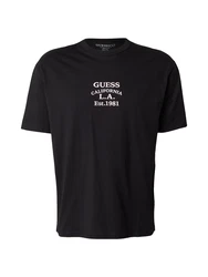 GUESS T-Shirt schwarz/weiß