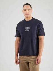GUESS T-Shirt navy/pastellblau