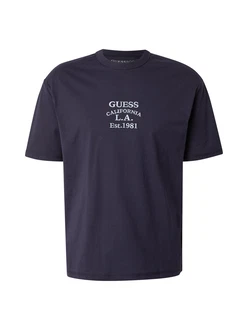 GUESS T-Shirt navy/pastellblau GUESS T-Shirt navy/pastellblau