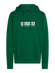 TOMMY HILFIGER Sweatshirt grasgrn/weiß