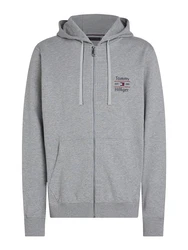 TOMMY HILFIGER Sweatjacke graumeliert