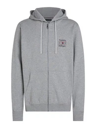 Sweatjacke graumeliert