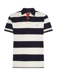 TOMMY HILFIGER Poloshirt nachtblau/orange/weiß