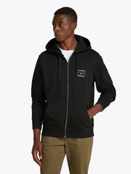 TOMMY HILFIGER Sweatjacke navy / rot / schwarz / weiß