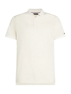 TOMMY HILFIGER Poloshirt sand/weiß TOMMY HILFIGER Poloshirt sand/weiß
