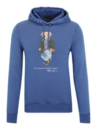 Sweatshirt blau / aqua / hellbraun / dunkelgrn