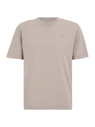 T-Shirt beige / blutrot / wei