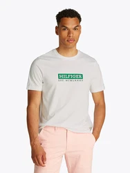 TOMMY HILFIGER T-Shirt grn/wei