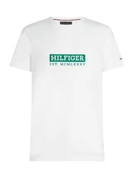 TOMMY HILFIGER T-Shirt grn/wei