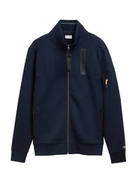 Sweatjacke dunkelblau / grau