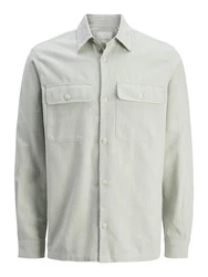 JACK & JONES Jacke Hemd hellgrau