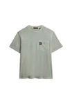 Superdry Rundhalsshirt CONTRAST STITCH POCKET T-SHIRT khaki