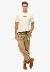 Superdry T-Shirt 'Utility Sport' hellbeige/schwarz