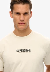 Superdry T-Shirt 'Utility Sport' hellbeige/schwarz